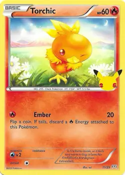Pokemon TCG Card - Torchic 11/25 Non Holo | McDonald’s Promo Set | NM/MINT! - Image 1