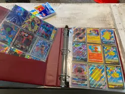 Binder Of Over 350 Card Pokemon And Dragon Ball Z All In Plastic In Nice Con - Image 1