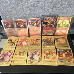 5 playable Charizard Charmander and Charmeleon Pokemon cards 29 non playable - Image 1