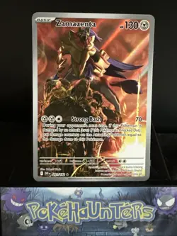 Pokemon Card Zamazenta 201/182 Illustration Rare Destined Rivals Near Mint - Image 1