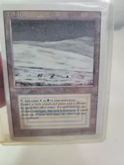 Magic the Gathering Tundra Revised Edition Dual Land Regular Card - Image 1