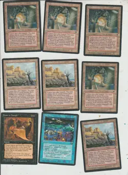 Lot 9 cards FALLEN EMPIRE MAGIC MTG US 1994 EX-NM Dwarven Hold, Hymn to Tourach - Image 1