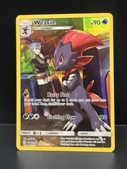 Weavile 238/236 SM - Cosmic Eclipse Secret Rare Pokemon Card - Image 1