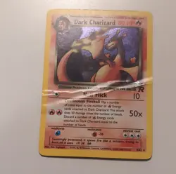 Pokemon Dark Charizard Holo Rare Team Rocket 4/82 Unlimited English Card - Image 1