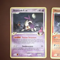 Pokemon Skuntank G Houndoom G 2x Basic Cards Platinum 2009 Nintendo - Image 2