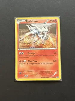 Reshiram BW23 Black Star Promo Holo Black & White Pokemon Card - Image 1