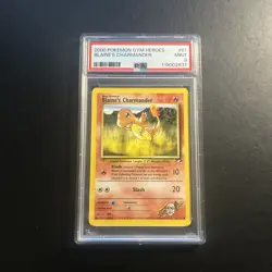 Blaine's Charmander 61/132 Gym Heroes Pokemon Card Common Mint New Cert 2637 - Image 1
