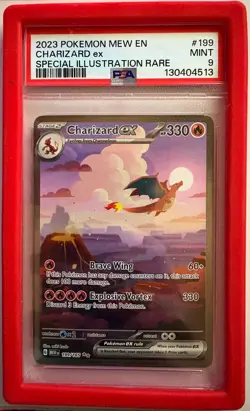 Pokemon TCG Charizard EX Scarlet & Violet 151 Card 199/165 PSA 9 - Image 1