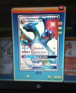 Pokemon Hidden Fates Shiny Vault Charizard GX SV49/SV94 TCG ONLINE DIGITAL CARD - Image 2