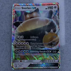 2016 Pokemon JUMBO Snorlax GX Oversized Promo Card SM05 Full Art Holo LP SEE PIC - Image 1