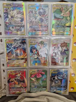 Pokemon TAG TEAM GX Card Bundle (9) – Charizard Blastoise,– PRXY Fan Display - Image 1
