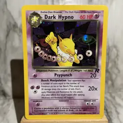 Pokemon WOTC Dark Hypno 9/82 Team Rocket Holo Trading Card - Image 3