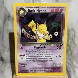 Pokemon WOTC Dark Hypno 9/82 Team Rocket Holo Trading Card - Image 4