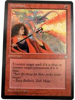 Magic The Gathering Pyroblast Cards Collectable x2 (I) T2160 HS17 - Image 2