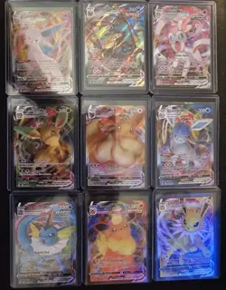 Eeveelution Vmax 9 Card Complete Set Pokemon Evolving Skies NM Umbreon Eevee - Image 1