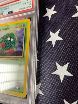PSA Pokemon 2000 1ST EDITION, Gym Heroes-ERIKA'S TANGELA #79 SUPER SHARP CARD - Image 4