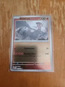 Pokemon Card Single Reshiram Reverse Holo Rare 017/094 2025 English NM TCG A186 - Image 1