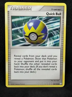 Quick Ball 114/123 Mysterious Treasures Pokemon Card LP - Image 1