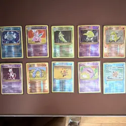 Pokemon 2016 Holo Lot Mewtwo Poliwrath Nidorino Metapod Drowzee x10 Cards - Image 1