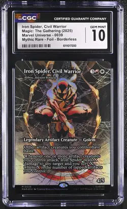 ALIBOU, ANCIENT WITNESS Marvel Eternal-Legal Iron Spider Foil Mythic CGC 10 MTG - Image 1