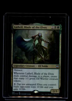 MTG Lathril, Blade of the Elves #1 Mythic Foil Commander: Kaldheim - Image 1