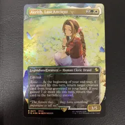 Aerith, Last Ancient (Borderless) (Chocobo Track Foil) Commander: Final Fantasy - Image 1