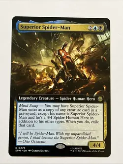 Superior Spider-Man Extended Art MTG Marvel's Spider-Man #275 NP - Image 1