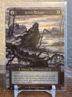 Sorcery Contested Realms - Beta - Grim Reaper NM - Image 1