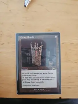 Grim Monolith Urza's Legacy Regular Mint Condition - Image 1