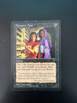 MTG Vampiric Tutor Visions - f272 - See picts for condition - Image 1