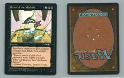 Magic the Gathering : Alliances ( Ritual of the Machine ) Lightly Played - Image 1