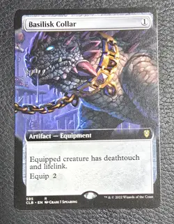 Basilisk Collar NM Extended Art Commander Battle for Baldur's Gate 595 MTG Reg - Image 1