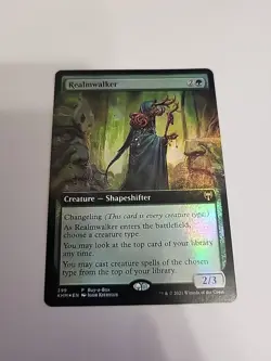 - FOIL BORDERLESS Realmwalker ~ Buy a Box Kaldheim [ NearMint ] [ Magic MTG ] - - Image 2