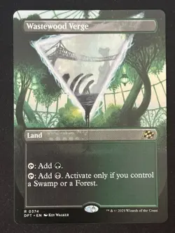 1x MTG Wastewood Verge (Borderless) - Aetherdrift (DFT) #374 - Magic - Image 3