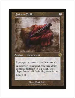 1x Quietus Spike, Retro Frame Art, Magic MTG NM - Image 1