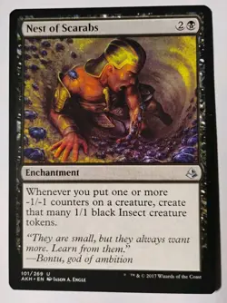 Nest of Scarabs MTG, Amonkhet, Uncommon, Regular, LP+ - Image 1