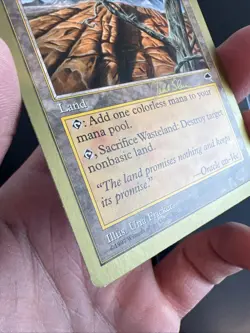 Wasteland Jakub Slemr 1999 Lightly Played World Championship I MTG Magic Ultima - Image 3