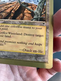 Wasteland Jakub Slemr 1999 Lightly Played World Championship I MTG Magic Ultima - Image 4