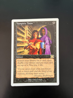 MTG - Vampiric Tutor Classic Sixth Edition - See picts for condition - Image 1