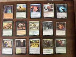1030 CARD MAGIC THE GATHERING LOT | LP | UNCOMMOM COMMON LAND TOKENS FOIL LOT A - Image 1