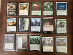 1030 CARD MAGIC THE GATHERING LOT | LP | UNCOMMOM COMMON LAND TOKENS FOIL LOT A - Image 3