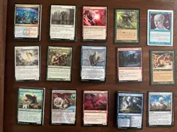 1030 CARD MAGIC THE GATHERING LOT | LP | UNCOMMOM COMMON LAND TOKENS FOIL LOT A - Image 5
