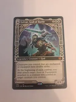 Halvar, God of Battle (Showcase) Kaldheim Regular Mythic Magic the Gathering NM! - Image 1