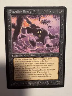 Magic The Gathering Mtg Guardian Beast Arabian Nights 1993 VG - Image 3