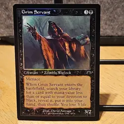 MTG Grim Servant Modern Horizons 3 Foil Retro Frame #409 NM Fresh Pull No Play - Image 1