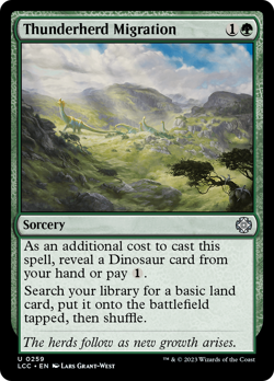 Thunderherd Migration #259 | NM | The Lost Caverns of Ixalan Commander Magic MTG - Image 1