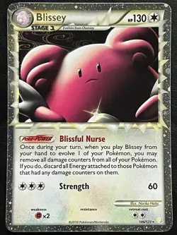Pokemon Blissey PRIME Holo - HeartGold & SoulSilver - 106/123 LP - Image 1