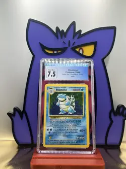 Pokemon TCG Blastoise 7.5 CGC - 1999 WOTC Base set *Excellent condition NM+* - Image 2