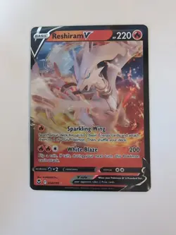 2022 Pokemon Reshiram V 024/195 Silver Tempest Holo - Image 1