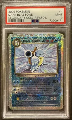 2002 Pokemon Dark Blastoise Legendary Collection PSA 9 - Image 1